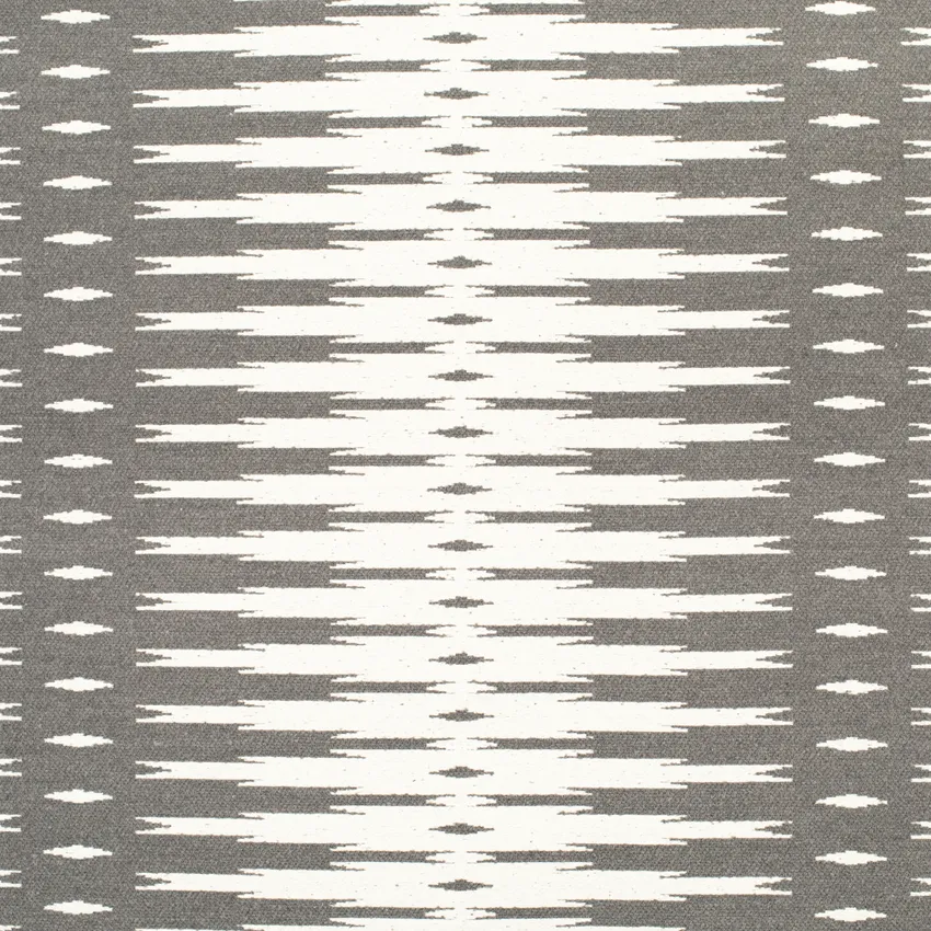 Phoenix Gunpowder Grey & Silver Abstract & Geometric Woven Patterns Upholstery Fabric by the Yard