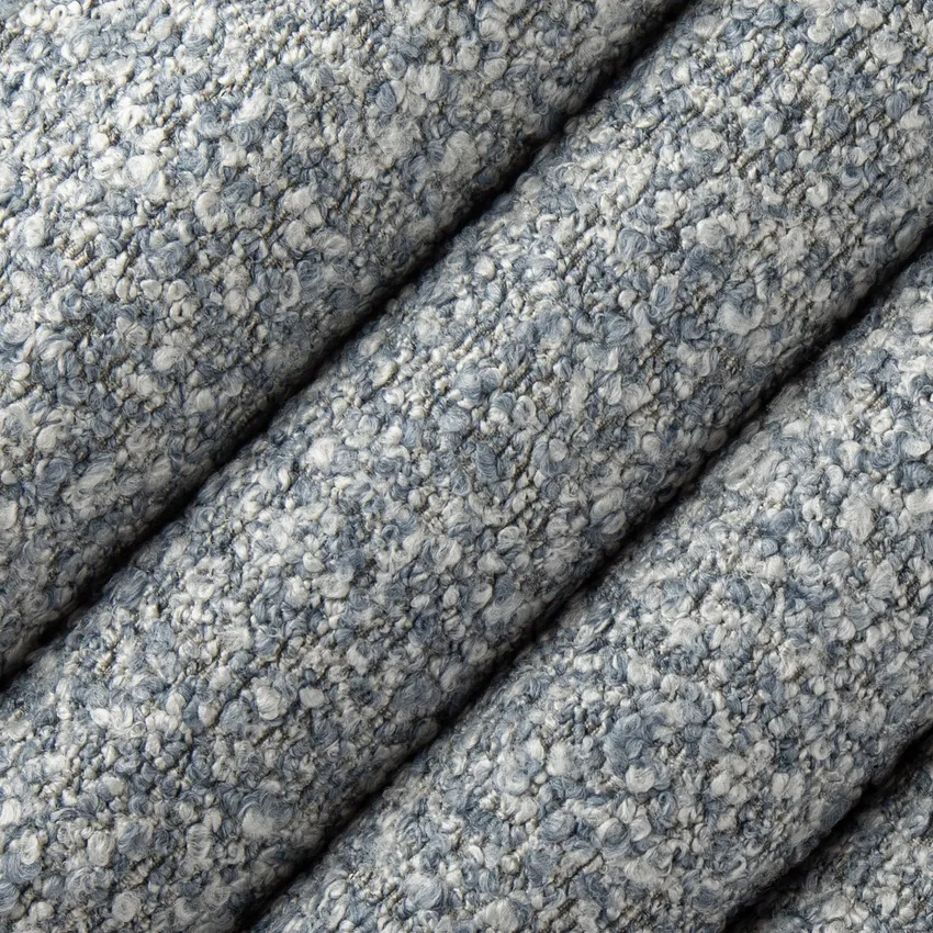 Plymouth Sky Blue Plain & Solid Boucle Upholstery Fabric by the Yard — Upholstery Fabric