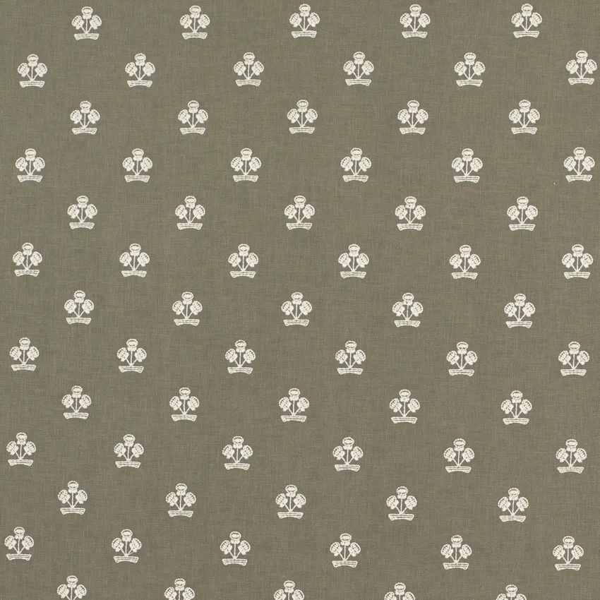 Posey Snap Pea Green Abstract & Geometric Embroidery Drapery and Upholstery Fabric by the Yard