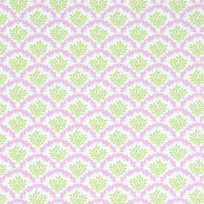 Ramona Dahlia Purple Leaves Prints Drapery and Upholstery Fabric by the Yard