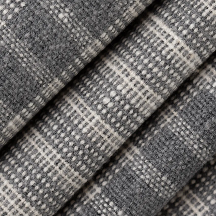 Rory Slate Grey & Silver Abstract & Geometric Woven Patterns Drapery and Upholstery Fabric by the Yard — Upholstery and Drapery Fabric