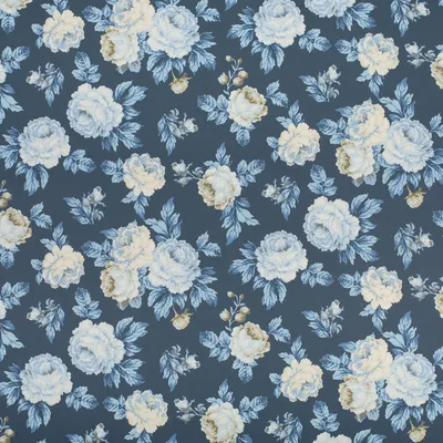 KP329 Navy Drapery and Upholstery Fabric by the yard