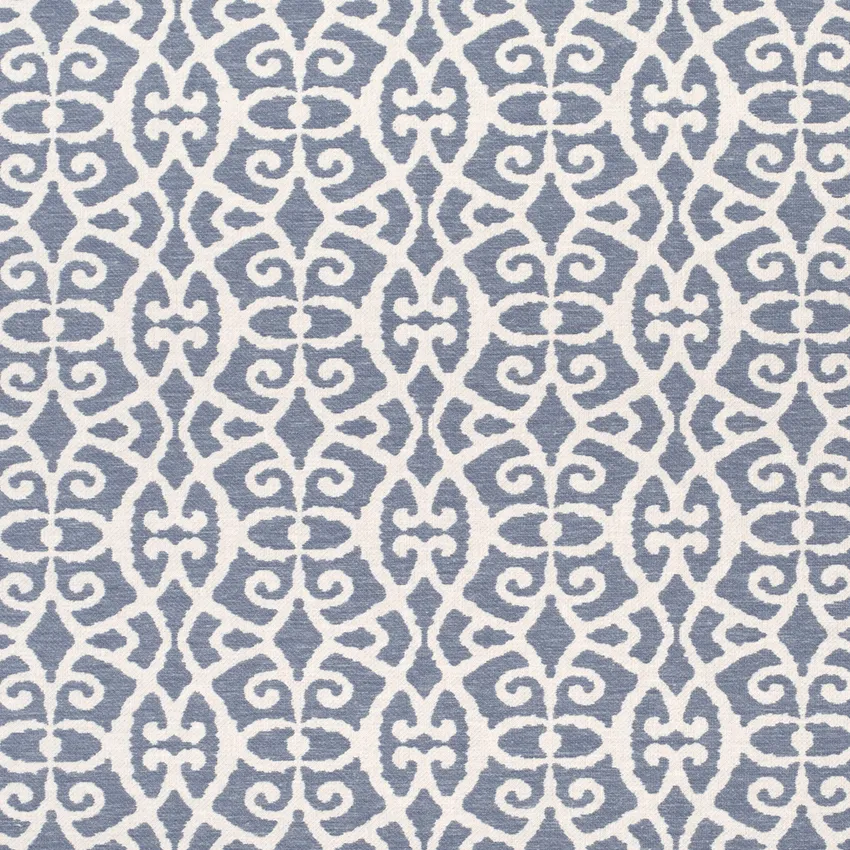 Samira Lapis Blue Abstract & Geometric Linen & Linen Looks Drapery and Upholstery Fabric by the Yard