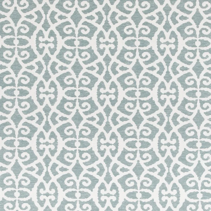 Samira Sea Foam Aqua & Teal Abstract & Geometric Linen & Linen Looks Drapery and Upholstery Fabric by the Yard