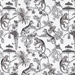 KP039 Shanti Black Pearl Upholstery Fabric by the yard