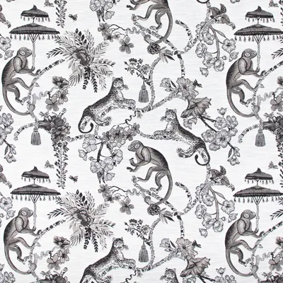 KP039 Shanti Black Pearl Upholstery Fabric by the yard