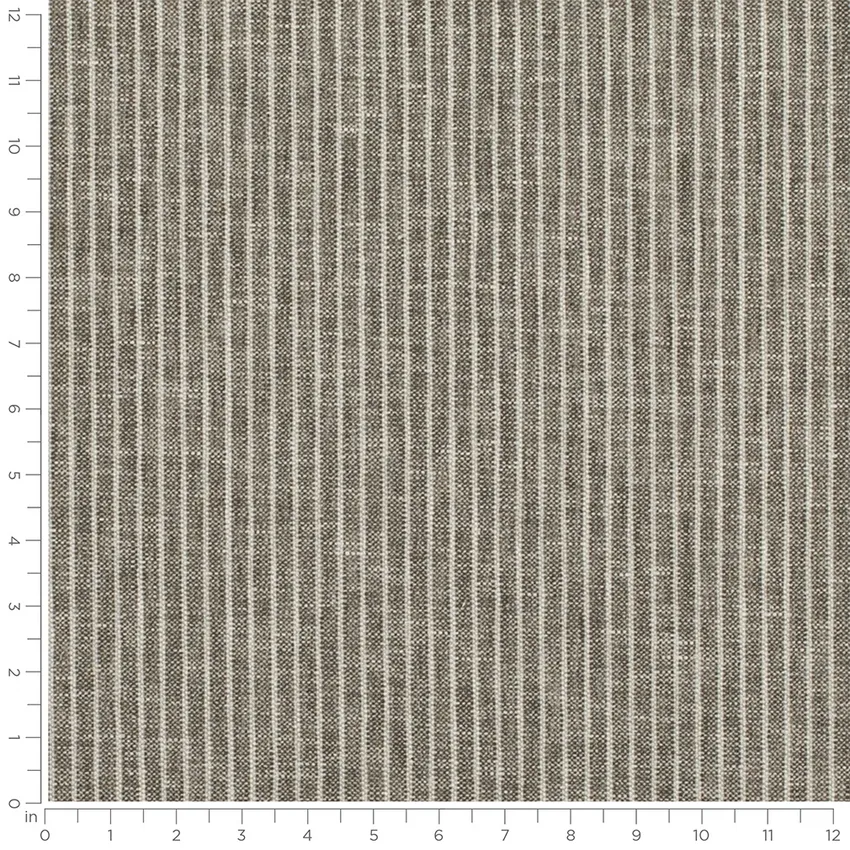 Stanley Smoke Grey & Silver Small Scale Woven Patterns Upholstery Fabric by the Yard — Scale in inches