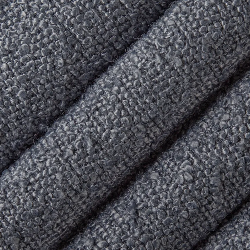 Sullivan Blueberry Blue Plain & Solid Boucle Upholstery Fabric by the Yard — Upholstery Fabric