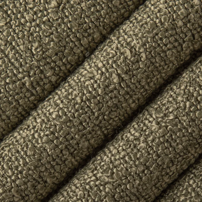 Sullivan Caper Green Plain & Solid Boucle Upholstery Fabric by the Yard — Upholstery Fabric