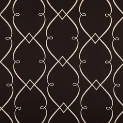 KP441 Sybil Black Tie Upholstery Fabric by the yard