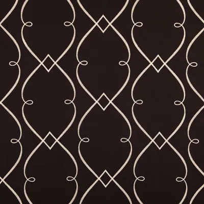 KP441 Sybil Black Tie Drapery and Upholstery Fabric by the yard