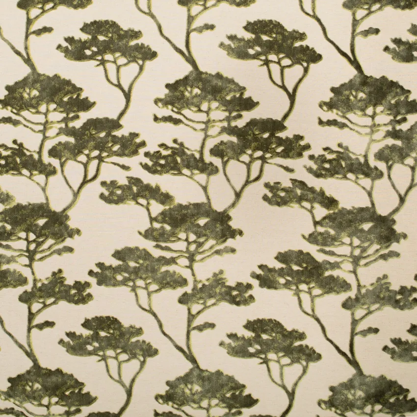 Tanzania Glade Green Abstract & Geometric Linen & Linen Looks Upholstery Fabric by the Yard