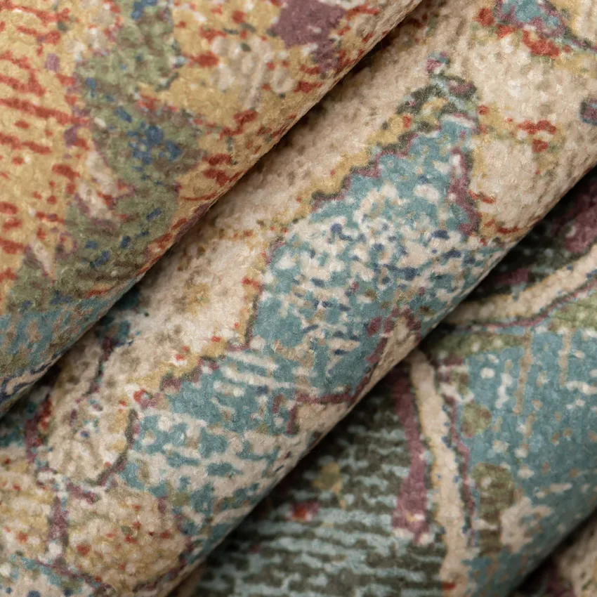 Trinity Moss Aqua & Teal and Blue Abstract & Geometric Prints Drapery and Upholstery Fabric by the Yard — Upholstery and Drapery Fabric