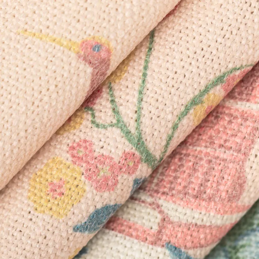 Valerie Petal Pink Global Linen & Linen Looks Drapery and Upholstery Fabric by the Yard — Upholstery and Drapery Fabric