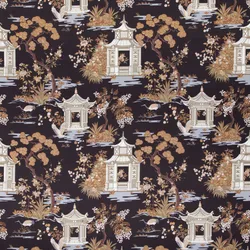 KP179 Valerie Ebony Upholstery Fabric by the yard