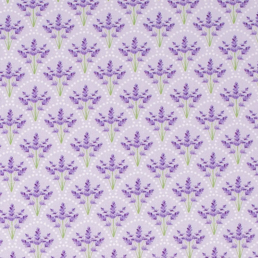 Vera Lavender Purple Floral Prints Drapery and Upholstery Fabric by the Yard