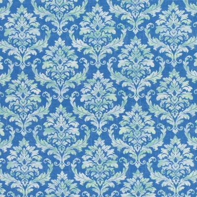 KP929 Victoria Cobalt Drapery and Upholstery Fabric by the yard