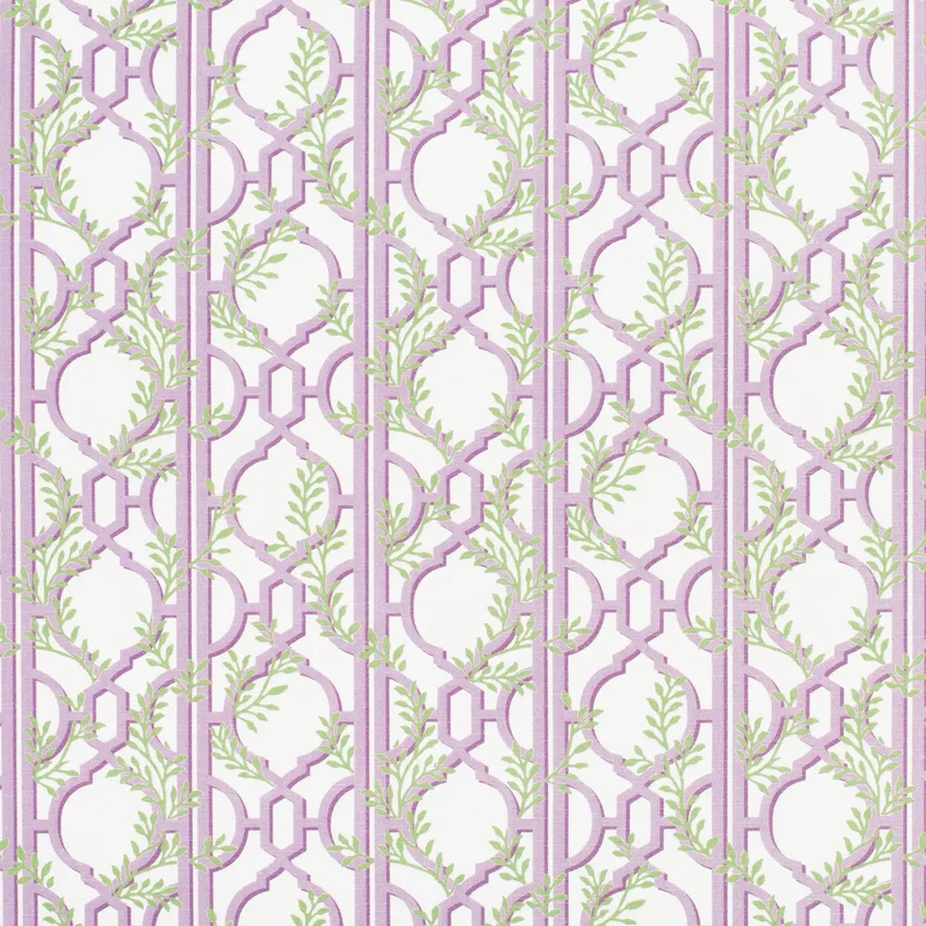 Vivienne Iris Purple Abstract & Geometric Prints Drapery and Upholstery Fabric by the Yard