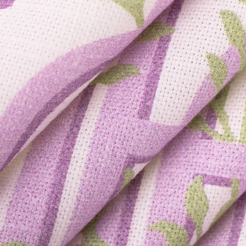 Vivienne Iris Purple Abstract & Geometric Prints Drapery and Upholstery Fabric by the Yard — Upholstery and Drapery Fabric