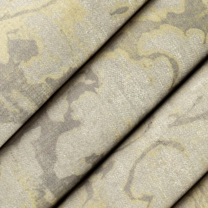 Windsor Driftwood Gold & Yellow and Grey & Silver Abstract & Geometric Prints Drapery and Upholstery Fabric by the Yard — Upholstery and Drapery Fabric
