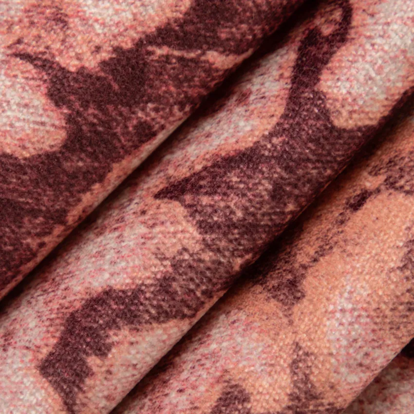 Windsor Hibiscus Red & Burgundy Abstract & Geometric Prints Drapery and Upholstery Fabric by the Yard — Upholstery and Drapery Fabric