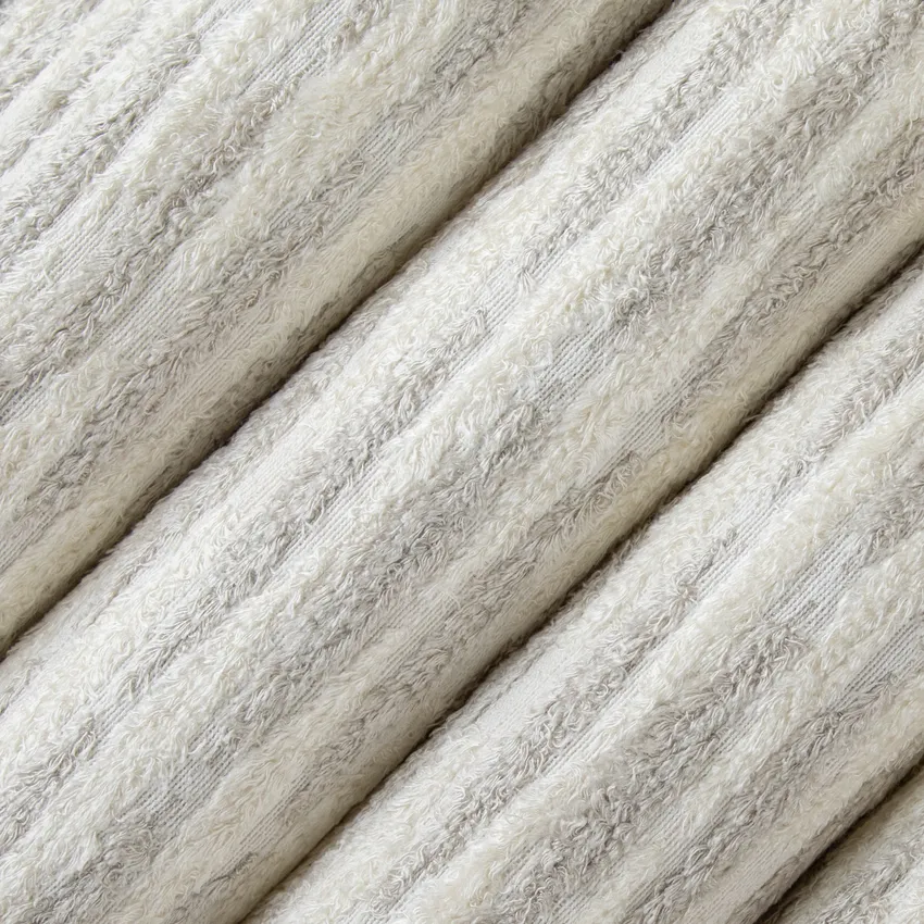 Zadie Alabaster Neutral Abstract & Geometric Eyelash Drapery and Upholstery Fabric by the Yard — Upholstery and Drapery Fabric