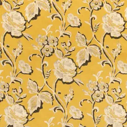 KP186 Margaret Canary Upholstery Fabric by the yard