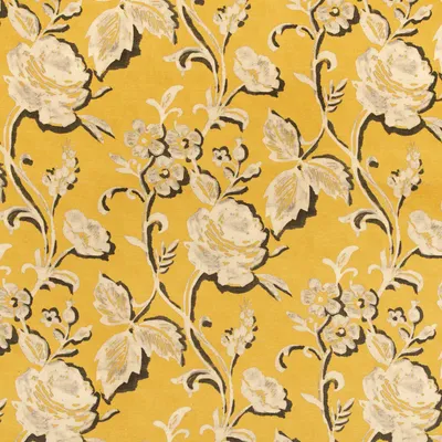 KP186 Margaret Canary Drapery and Upholstery Fabric by the yard