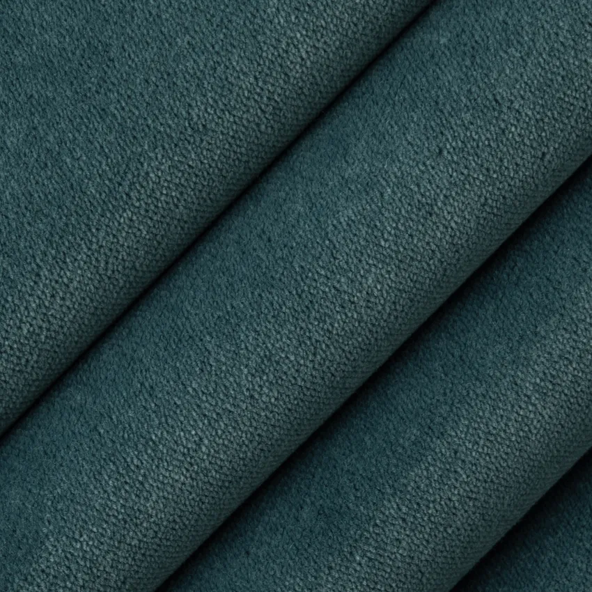 Lennon Baltic Blue Plain & Solid Velvet Drapery and Upholstery Fabric by the Yard — Upholstery and Drapery Fabric