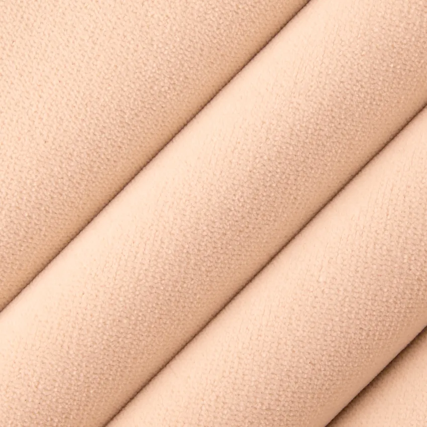 Lennon Cream Neutral and White & Ivory Plain & Solid Velvet Drapery and Upholstery Fabric by the Yard — Upholstery and Drapery Fabric
