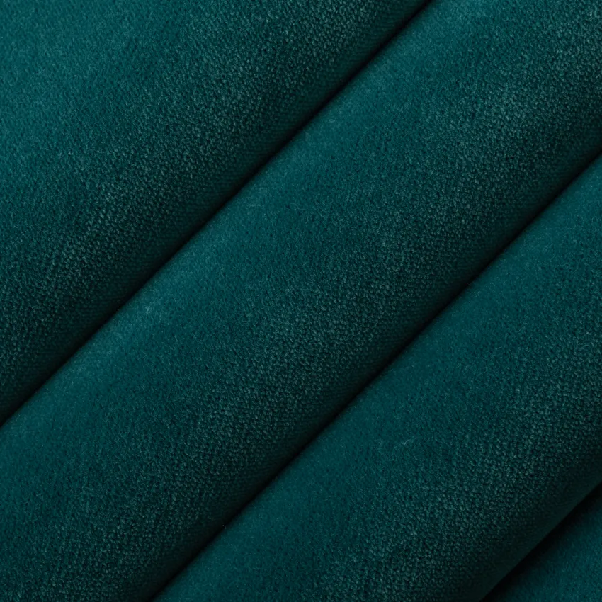 Lennon Cyan Aqua & Teal Plain & Solid Velvet Drapery and Upholstery Fabric by the Yard — Upholstery and Drapery Fabric
