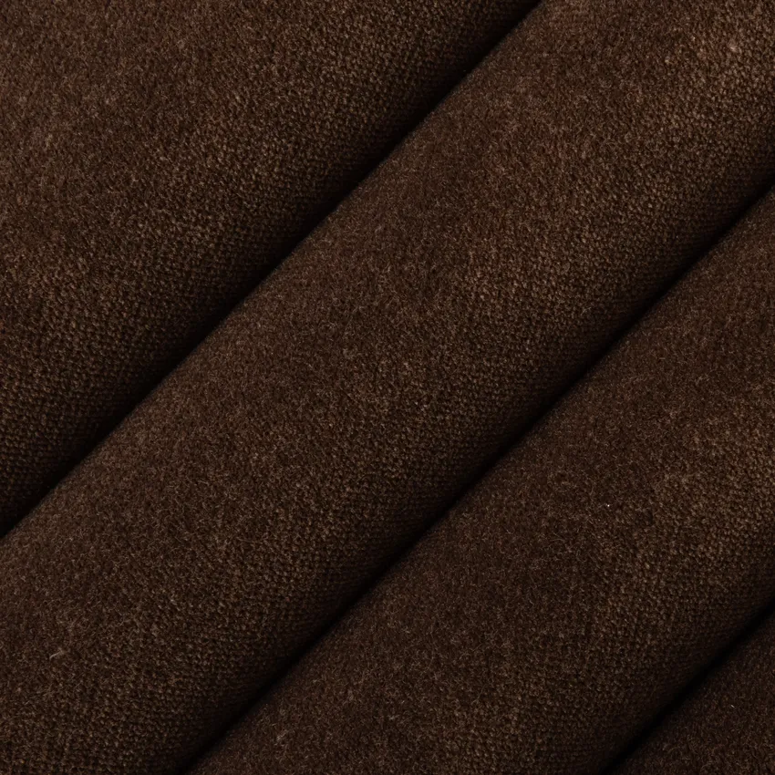 Lennon Espresso Brown Plain & Solid Velvet Drapery and Upholstery Fabric by the Yard — Upholstery and Drapery Fabric