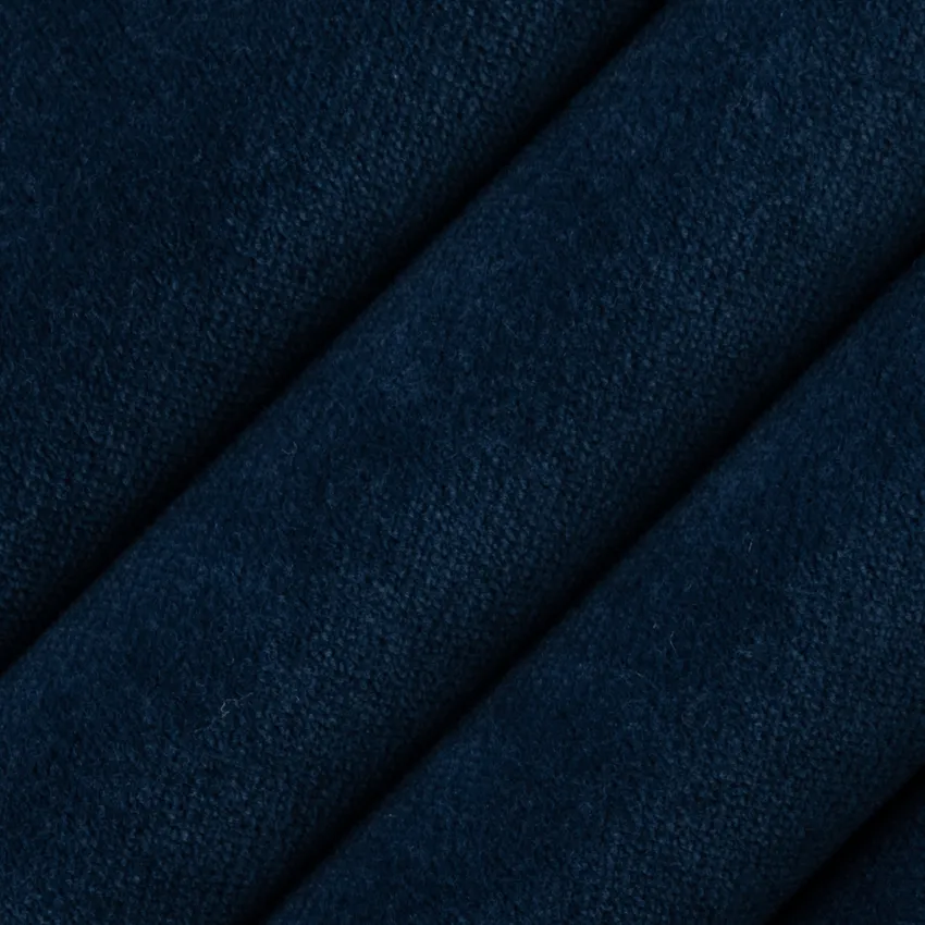 Lennon Indigo Blue Plain & Solid Velvet Drapery and Upholstery Fabric by the Yard — Upholstery and Drapery Fabric