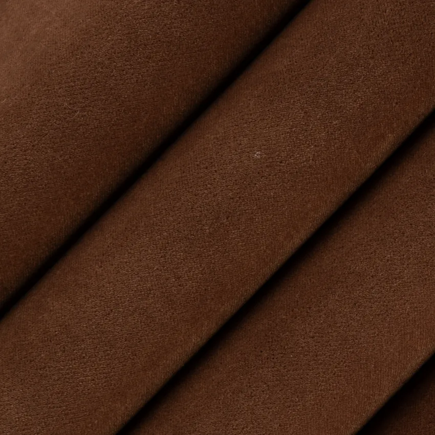 Lennon Kodiak Brown Plain & Solid Velvet Drapery and Upholstery Fabric by the Yard — Upholstery and Drapery Fabric