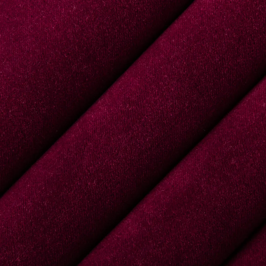 Lennon Merlot Red & Burgundy Plain & Solid Velvet Drapery and Upholstery Fabric by the Yard — Upholstery and Drapery Fabric