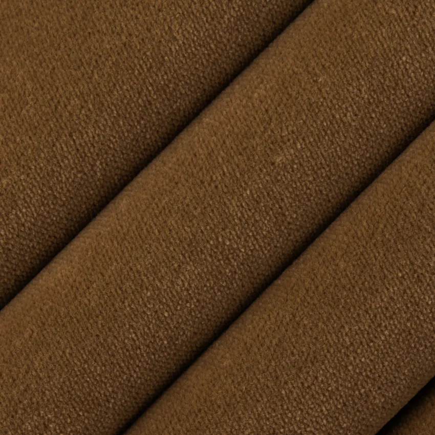 Lennon Mushroom Brown Plain & Solid Velvet Drapery and Upholstery Fabric by the Yard — Upholstery and Drapery Fabric