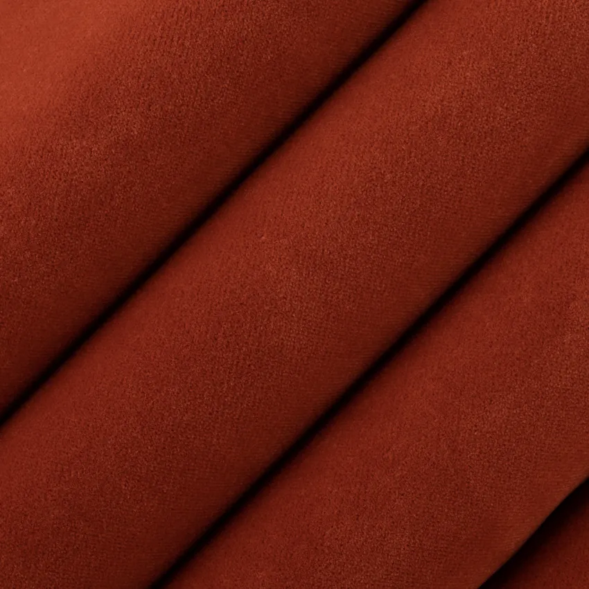 Lennon Paprika Orange & Rust Plain & Solid Velvet Drapery and Upholstery Fabric by the Yard — Upholstery and Drapery Fabric