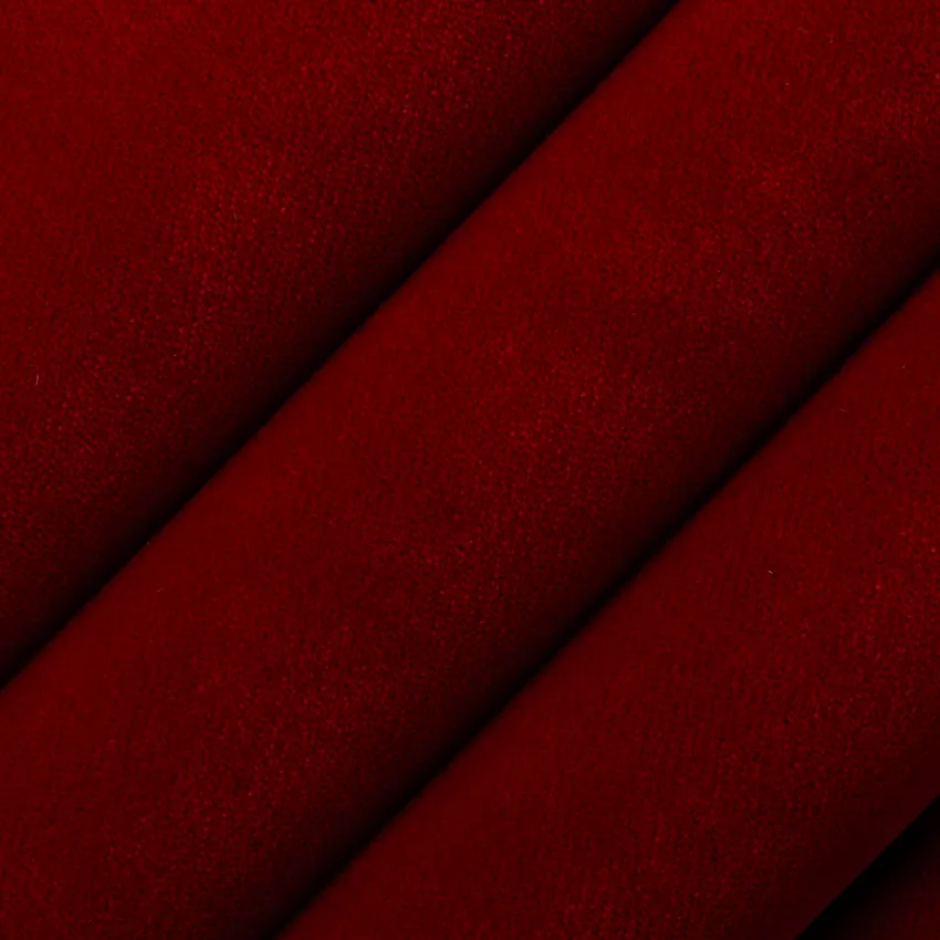 Lennon Scarlet Red & Burgundy Plain & Solid Velvet Drapery and Upholstery Fabric by the Yard — Upholstery and Drapery Fabric