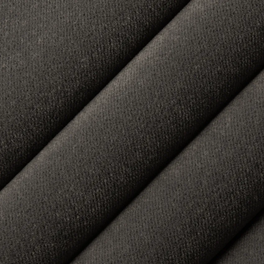 Lennon Steel Grey & Silver Plain & Solid Velvet Drapery and Upholstery Fabric by the Yard — Upholstery and Drapery Fabric