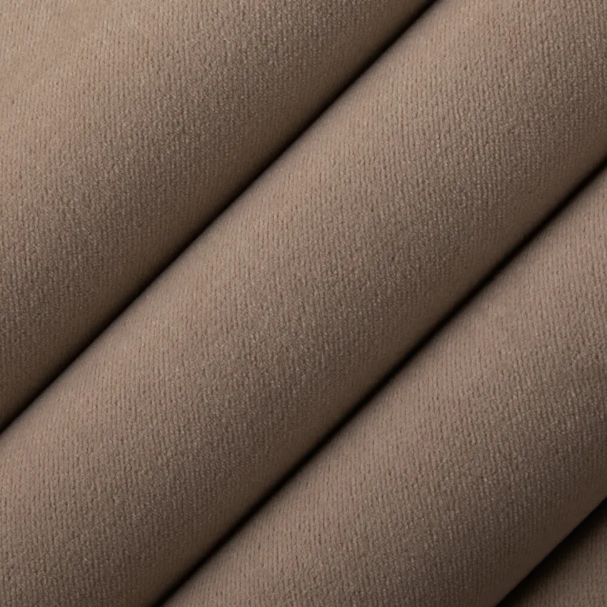 Lennon Taupe Neutral Plain & Solid Velvet Drapery and Upholstery Fabric by the Yard — Upholstery and Drapery Fabric