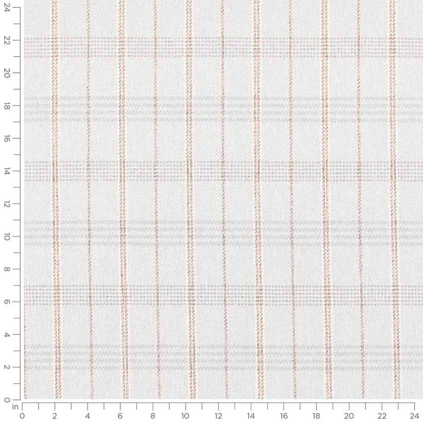 Shannon Mist Aqua & Teal Plaid Woven Patterns Upholstery Fabric by the Yard — Scale in inches