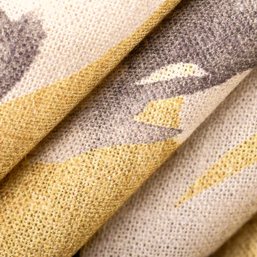 Phoebe Chamomile Gold & Yellow Abstract & Geometric Linen & Linen Looks Drapery and Upholstery Fabric by the Yard — Upholstery and Drapery Fabric