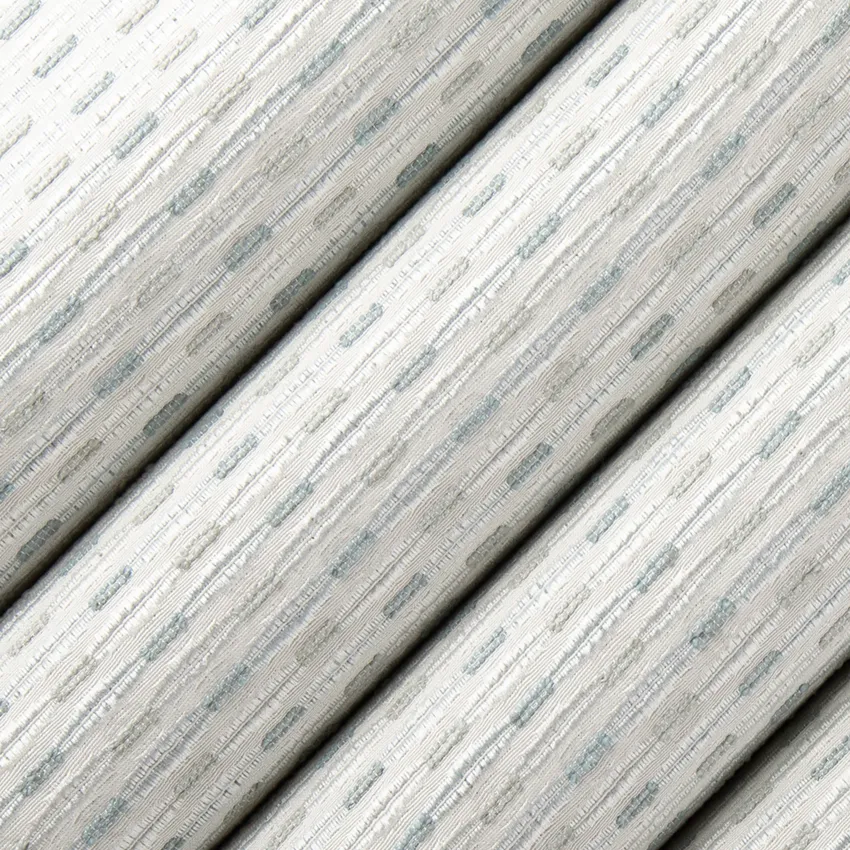 Callisto Blue Ice Aqua & Teal and Blue Abstract & Geometric Woven Patterns Drapery and Upholstery Fabric by the Yard — Upholstery and Drapery Fabric