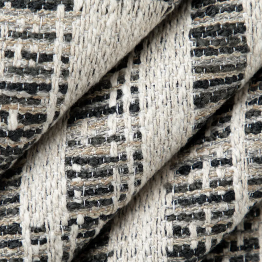 Maren Shadow Grey & Silver Abstract & Geometric Woven Patterns Upholstery Fabric by the Yard — Upholstery Fabric