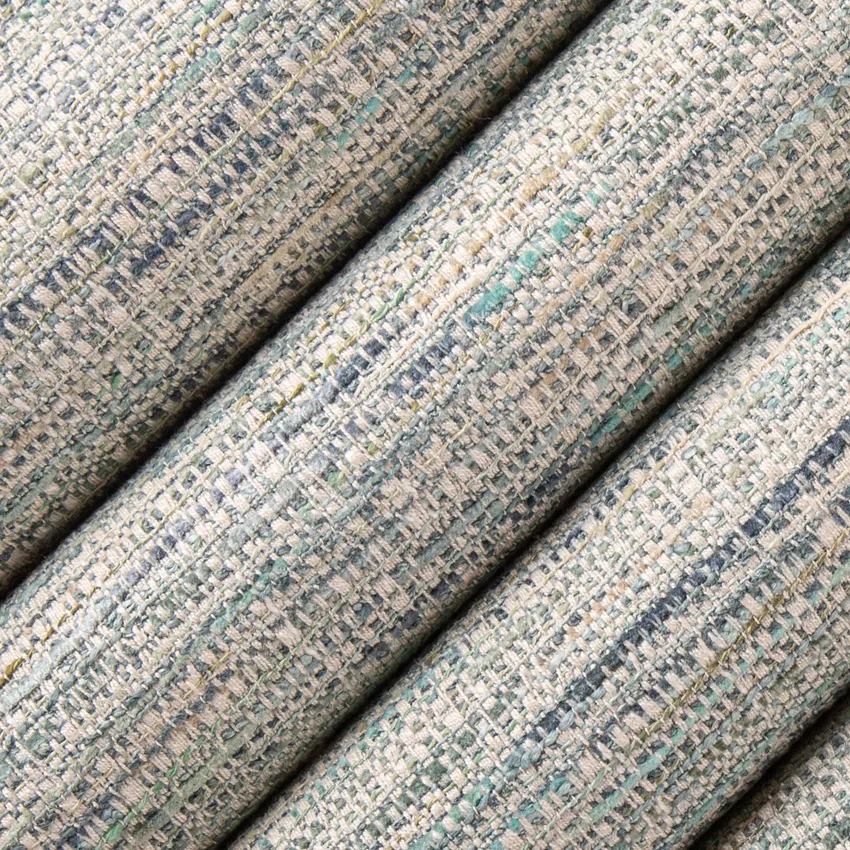 Riley Ocean Aqua & Teal Plain & Solid Tweed & Textures Drapery and Upholstery Fabric by the Yard — Upholstery and Drapery Fabric