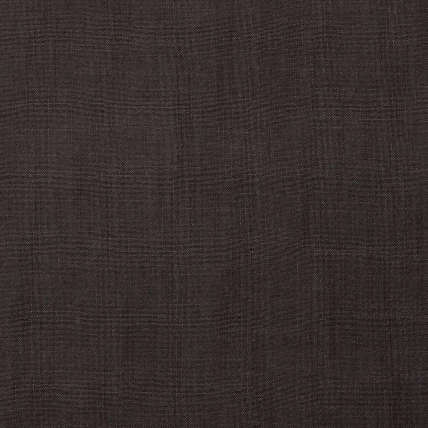 Gia Jet Black Plain & Solid Linen & Linen Looks Drapery and Upholstery Fabric by the Yard