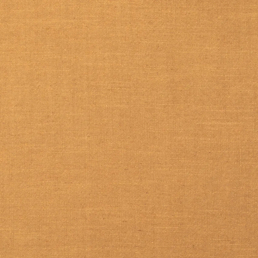 Gia Pecan Brown and Gold & Yellow Plain & Solid Linen & Linen Looks Drapery and Upholstery Fabric by the Yard
