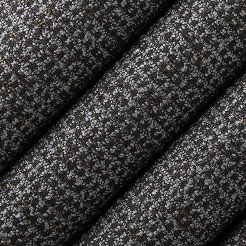 Dawson Smoke Black Plain & Solid Crypton Upholstery Fabric by the Yard — Upholstery Fabric