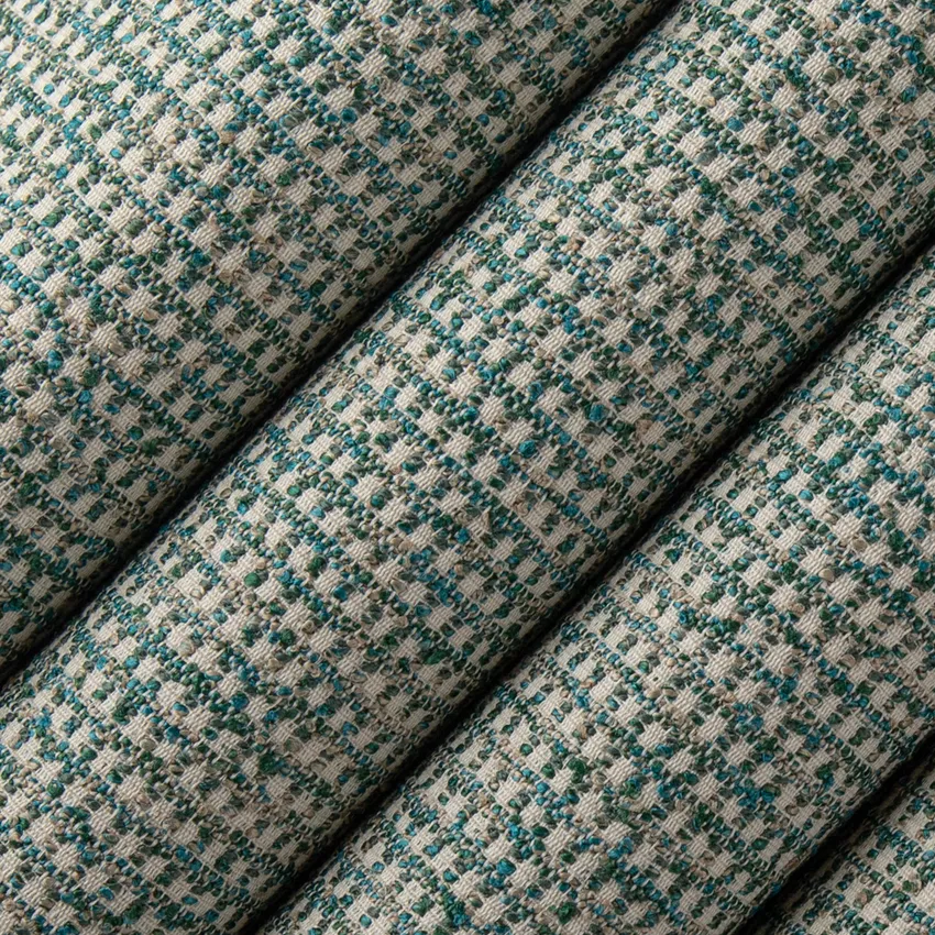 Dawson Teal Aqua & Teal Plain & Solid Crypton Upholstery Fabric by the Yard — Upholstery Fabric
