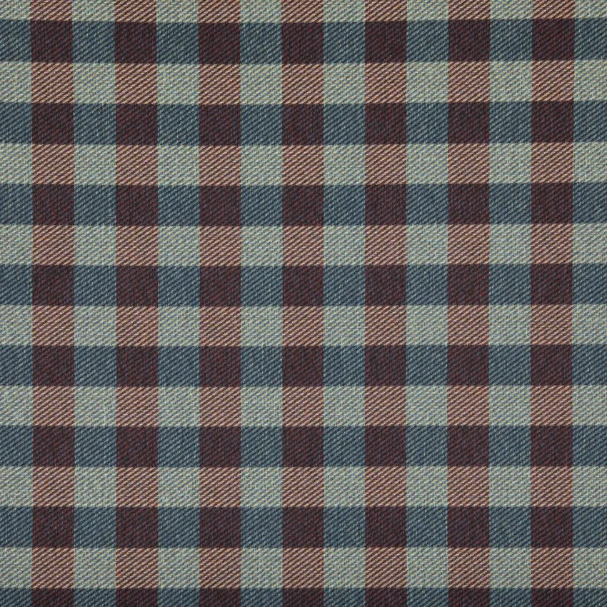 Weston Jewel Blue and Purple Plaid Woven Patterns Upholstery Fabric by the Yard